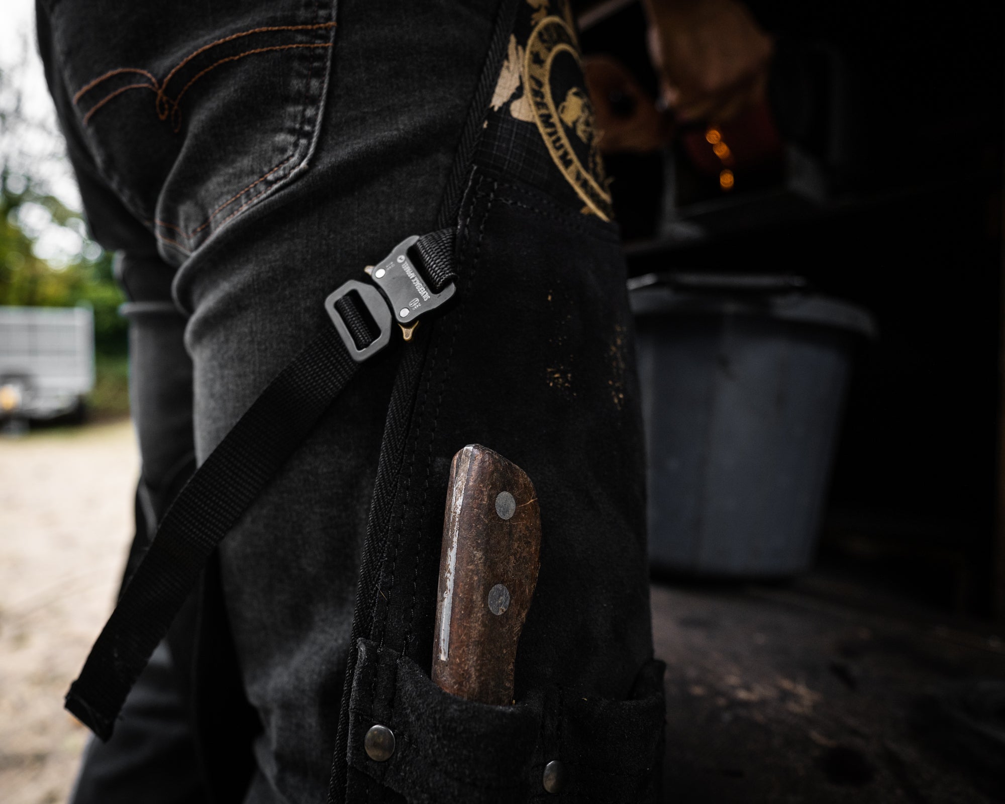 custom farrier chaps / farrier apron